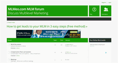 Desktop Screenshot of forum.mlmeo.com