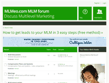 Tablet Screenshot of forum.mlmeo.com